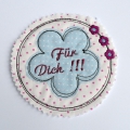 Bild 2 von Stickdatei DOODLE Blumen 4er SET 10x10cm