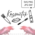 Plotterdatei Kosmetik Schminke für Kulturtasche