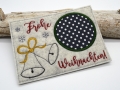 Bild 2 von Stickdatei Mugrug Glocke Weihnachten  / (Stickrahmengröße) 11x17cm