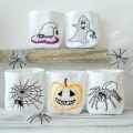 Bild 3 von ITH Beutel Lichterbeutel Halloween  / (Größe) SET 10x10cm + 13x18cm