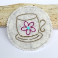 Bild 7 von ITH Stickdatei Untersetzer Kaffee 4 Motive  / (Größe) 10x10cm