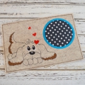 Bild 2 von  Stickdatei Untersetzer MugRug Hund 13x18cm und 13x20cm