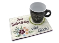 Bild 2 von Stickdatei Mugrug Untersetzer Hochzeit Geburtstag 13x18cm