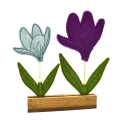 Stickdatei ITH Krokus Frühling Stabstickdatei