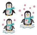 Stickdatei Pinguin Vollstick  SET