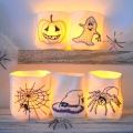 Bild 2 von ITH Beutel Lichterbeutel Halloween  / (Größe) SET 10x10cm + 13x18cm