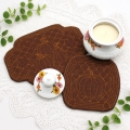 Bild 2 von Stickdatei ITH Herbst Kürbis Untersetzer Quilt Optik 12 Größen