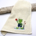 Bild 3 von Stickdatei lustiger Frosch mit Blume