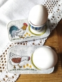Bild 2 von Stickdatei Untersetzer für Eierbecher Ostern Hahn Huhn