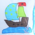 Bild 3 von Stickdatei doodle Piratenboot verschiedene Größen