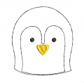 Bild 4 von Stickdatei Pinguin doodle 2er SET  / (Größe/ Stickrahmen) 16x16cm