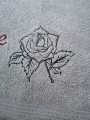 Bild 4 von Stickdatei Rose Redwork