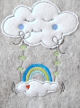 Bild 2 von Stickdatei Wolkenschaukel doodle  / (Größe) 16x22cm