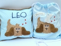 Stickdatei Hund liegend 4er SET 10x10cm