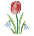 Stickdatei Tulpe