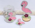 Bild 8 von Stickdatei Flamingo ITH SET Stabstickdatei Blumenstecker Aufhänger