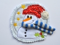 Bild 2 von Stickdatei DOODLE Schneemann 3er SET 10x10cm