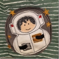 Bild 6 von Stickdatei kleiner Astronaut Rudi doodle  / (Größe) 10x10cm