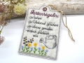 Bild 2 von Stickdatei Garten Schild Gartenregeln  / (Größe) 13x18cm Stickrahmen