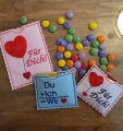 Bild 3 von Stickdatei Valentinstag Schokoladenhülle Herzen du ich wir  / (Lizenz) Unlimited