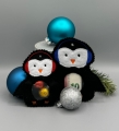 Bild 4 von Stickdatei Füllobjekte Weihnachten Pinguin Lebkuchenmännchen Tannenbaum Kugeln