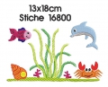 Bild 2 von Stickdatei  Unterwasserwelt SET 10x10cm Rahmen