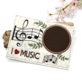 Bild 1 von Stickdatei Mugrug Untersetzer Musik 13x18cm