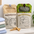 Bild 1 von Stickdatei ITH Wäscheklammern Herbst Fuchs 5 Motive Sack Beutel mit blanko Datei