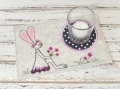 Bild 2 von  Stickdatei Untersetzer Hase 13x18cm und 13x20cm