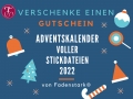 Gutschein - Adventskalender voller Stickdateien 2022