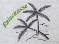 Bild 4 von Stickdatei Palme Palmen Meer Urlaub Redwork