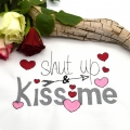 Bild 2 von Stickdatei Valentinstag Herzen shut up and kiss me