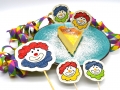 Stickdatei Clown Stiftetopper Caketopper