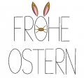 Bild 3 von Stickdatei Frohe Ostern Schriftzug 4 Größen