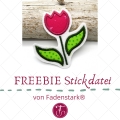 Stickdatei Tulpe Applikation