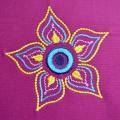 Bild 1 von Stickdatei Blume große Blüte verschiedene Größen  / (Größe) 18x18cm/ 20x20cm/ 24x24cm