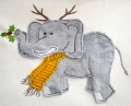 Bild 2 von Stickdatei doodle Elefant Winter SET XL