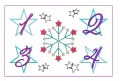 Bild 3 von ITH Stickdatei Adventskranz to go 3erlei mit Elch Nikolaus Eiskristall  / (Stickgröße) 20x30cm