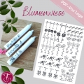 Bild 1 von Vorlage für Kerzentattoo Blumen pdf Kerzensticker für Wasserschiebefolie