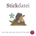 Bild 1 von Stickdatei Maulwurf Vollstickdatei