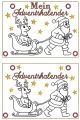 Bild 5 von Stickdatei ITH Adventskalender Rentierschlitten mit Kärtchen zum Ausdrucken