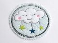 Stickdatei Wolke Button doodle 