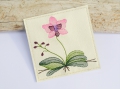 Bild 1 von Stickdatei Orchidee Mugrug verschiedene Größen  / (Variante) Untersetzer 10x10cm