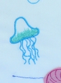 Bild 5 von Stickdatei Meerjungfrau doodle 4er SET  / (Größe) SET 13x18cm und 16x26cm