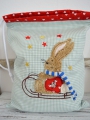 Bild 2 von Stickdatei Hase mit Schlitten 2er SET für den 13x18cm Rahmen