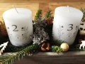 Bild 8 von Vorlage für Kerzentattoo Weihnachten pdf Advent Kerzensticker für Wasserschiebefolie